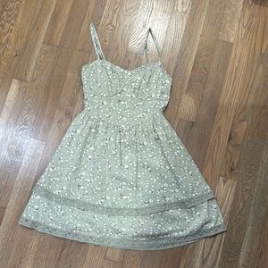Hollister Green Floral Kids Dress